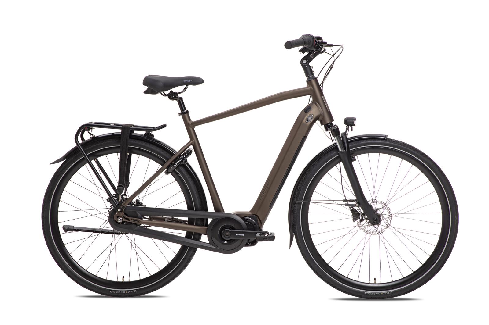 BSP city bike 622Wh, Shimano Nexus 7, brown