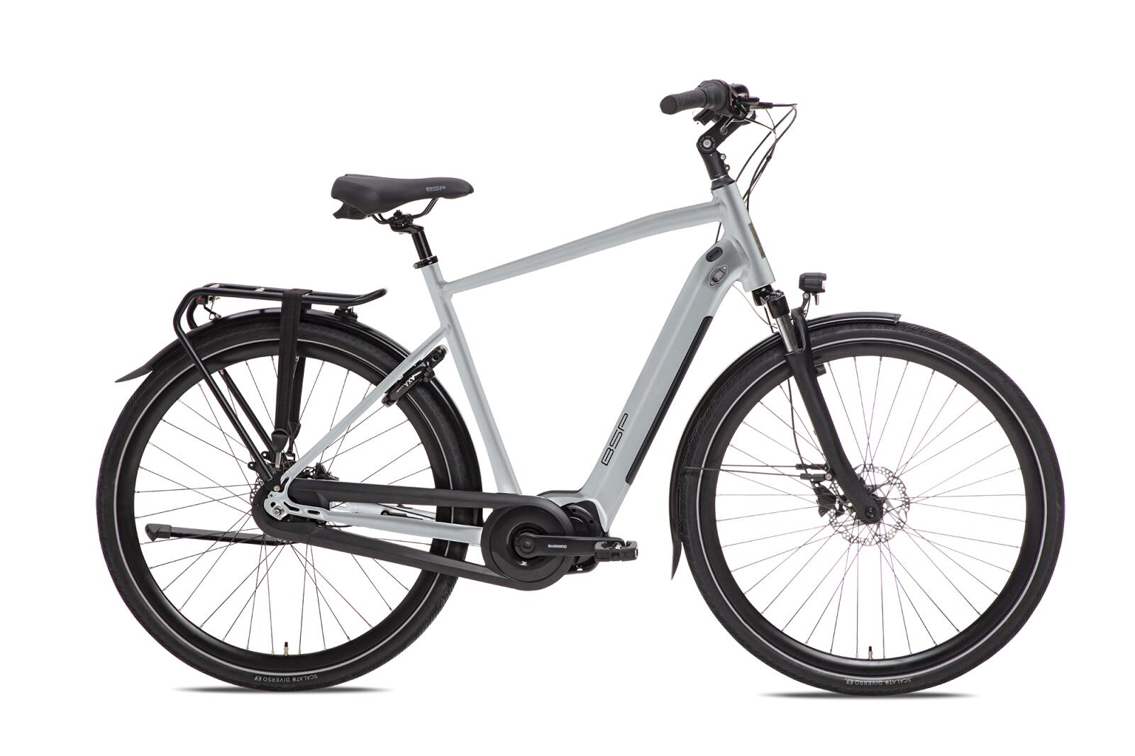 BSP city bike 622Wh, Shimano Nexus 7, grey/metal