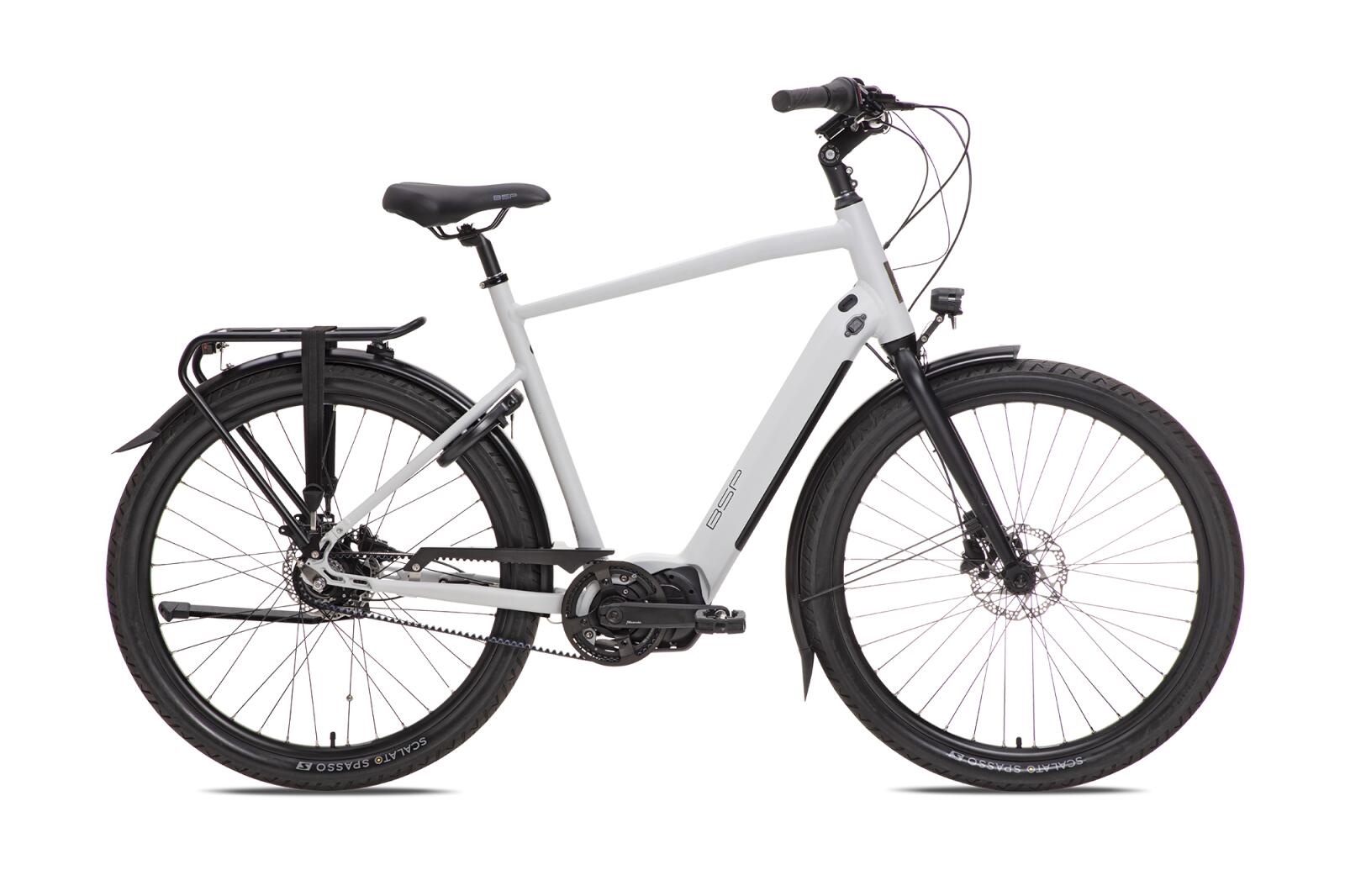BSP city bike 622Wh, Shimano Nexus 8, grey/metal