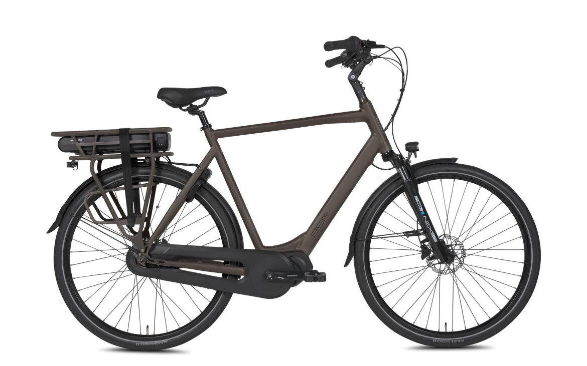 BSP city bike 493Wh, Shimano Nexus 7, brown
