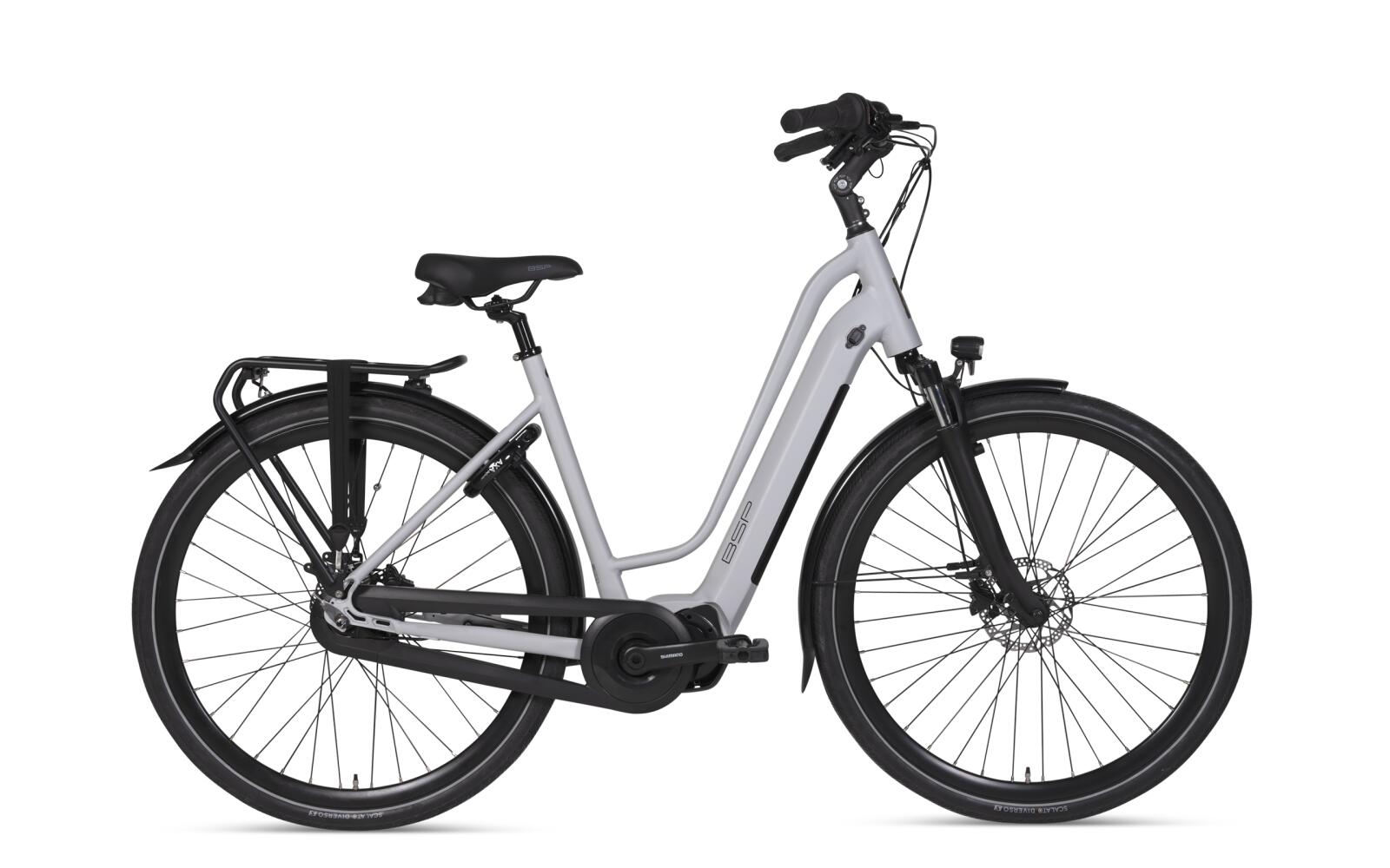 BSP city bike 622Wh, Shimano Nexus 7, grey/metal